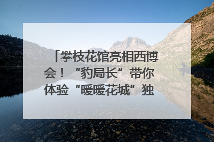 攀枝花馆亮相西博会！“豹局长”带你体验“暖暖花城”独特魅力｜西博视界